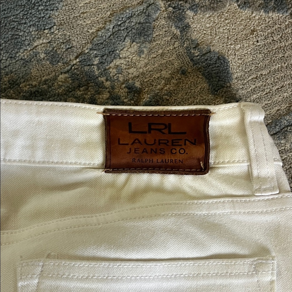 Ralph Lauren White Ankle & Cropped Jeans - Picture 7 of 7